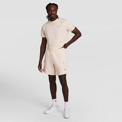 Champion 8" Fleece Cargo Short - Unbleached Cotton