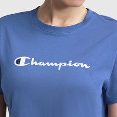 Champion Classic T-Shirt, Script Logo - Coastal Fjord