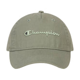 Champion Script Embroidery Adjustable Cap - Ecology Green
