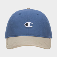 Champion Briggs Washed Cotton Twill Adjustable Baseball Cap - Abbey Stone\/Coastal Fjord