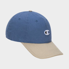 Champion Briggs Washed Cotton Twill Adjustable Baseball Cap - Abbey Stone\/Coastal Fjord