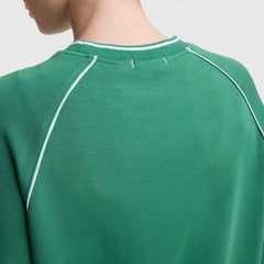 Champion Tennis Court Raglan Crewneck - Verdant Green