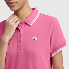 Champion Off The Court Polo Dress - Pink Cosmos