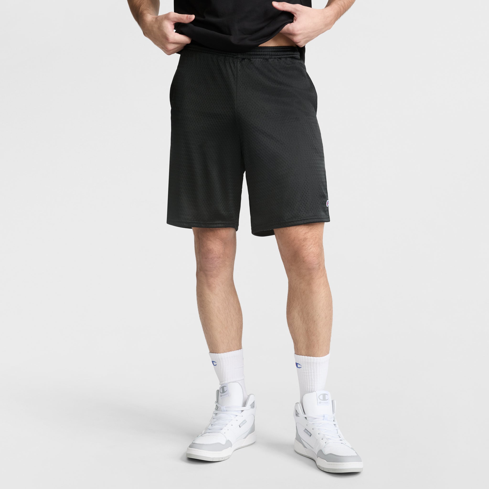 Champion 9" Classic Mesh Shorts - Black