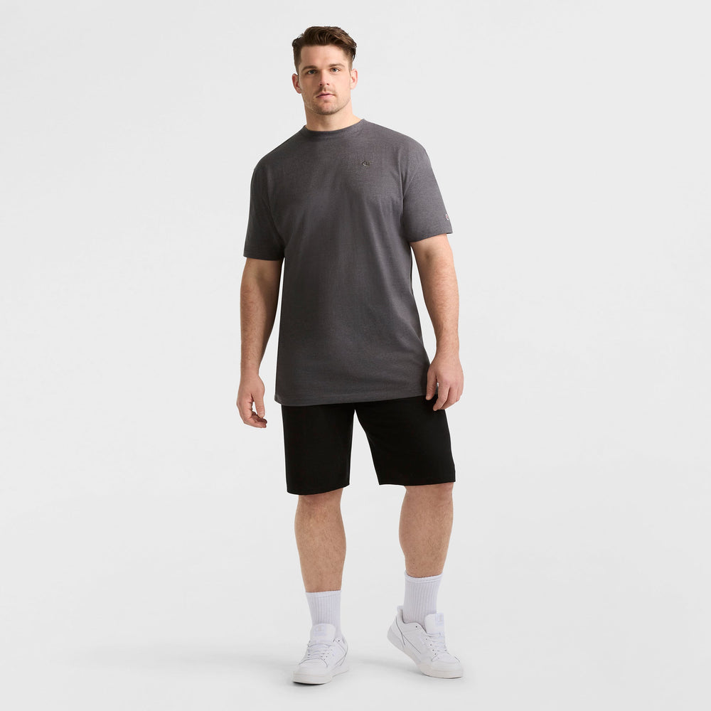 Champion Lightweight Lounge Shorts, C Patch Logo - Big & Tall - Black