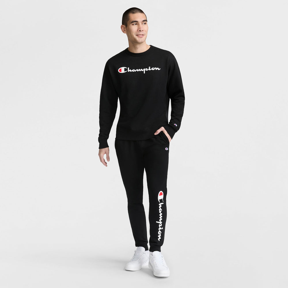 Champion Powerblend Joggers, Script Logo - Black