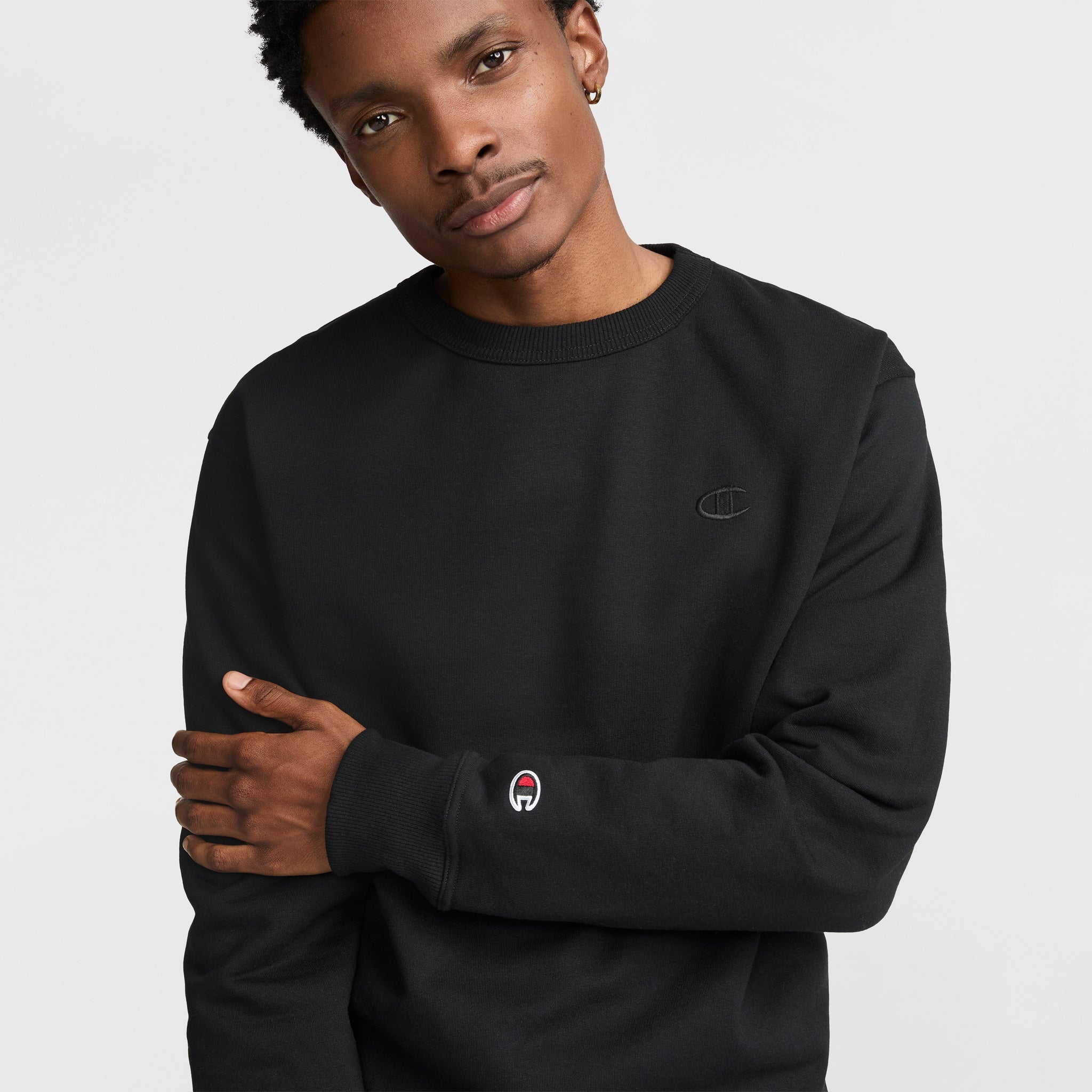 Champion Powerblend Crewneck Sweatshirt - Black