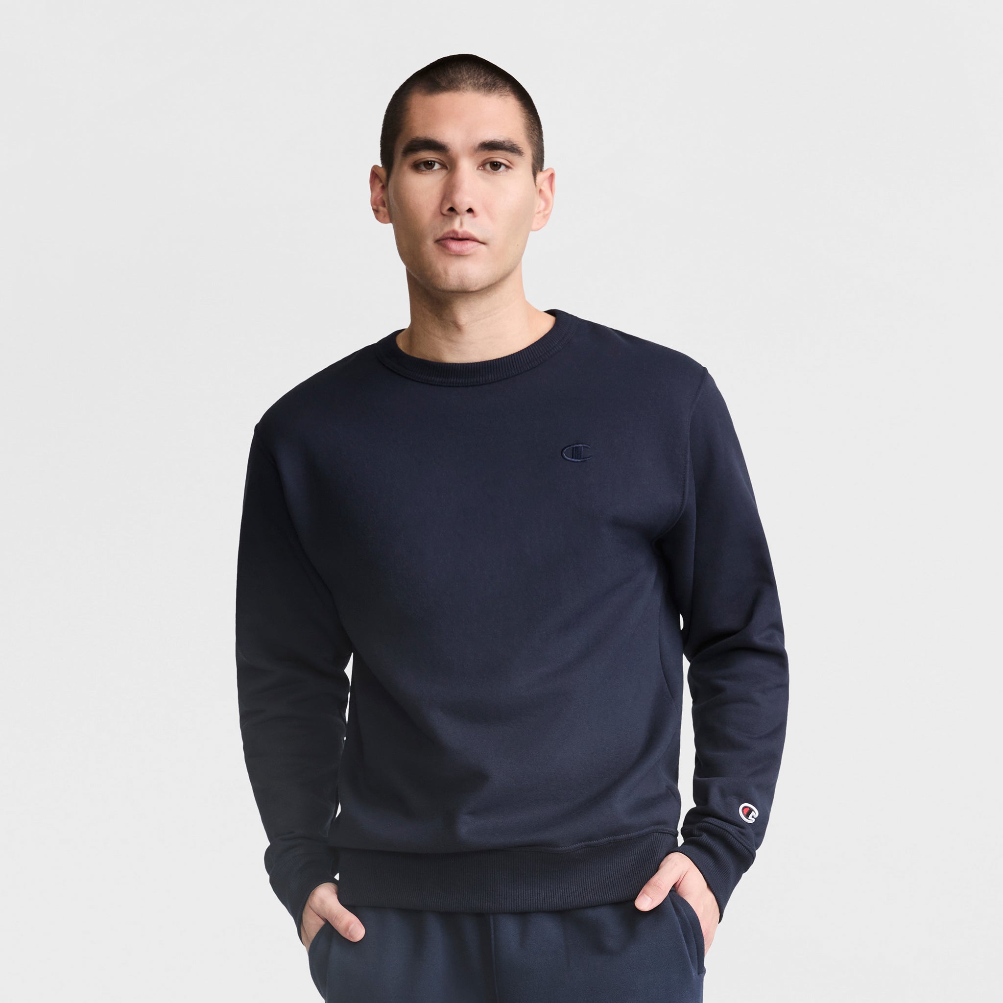 Champion Powerblend Crewneck Sweatshirt - Deep Navy