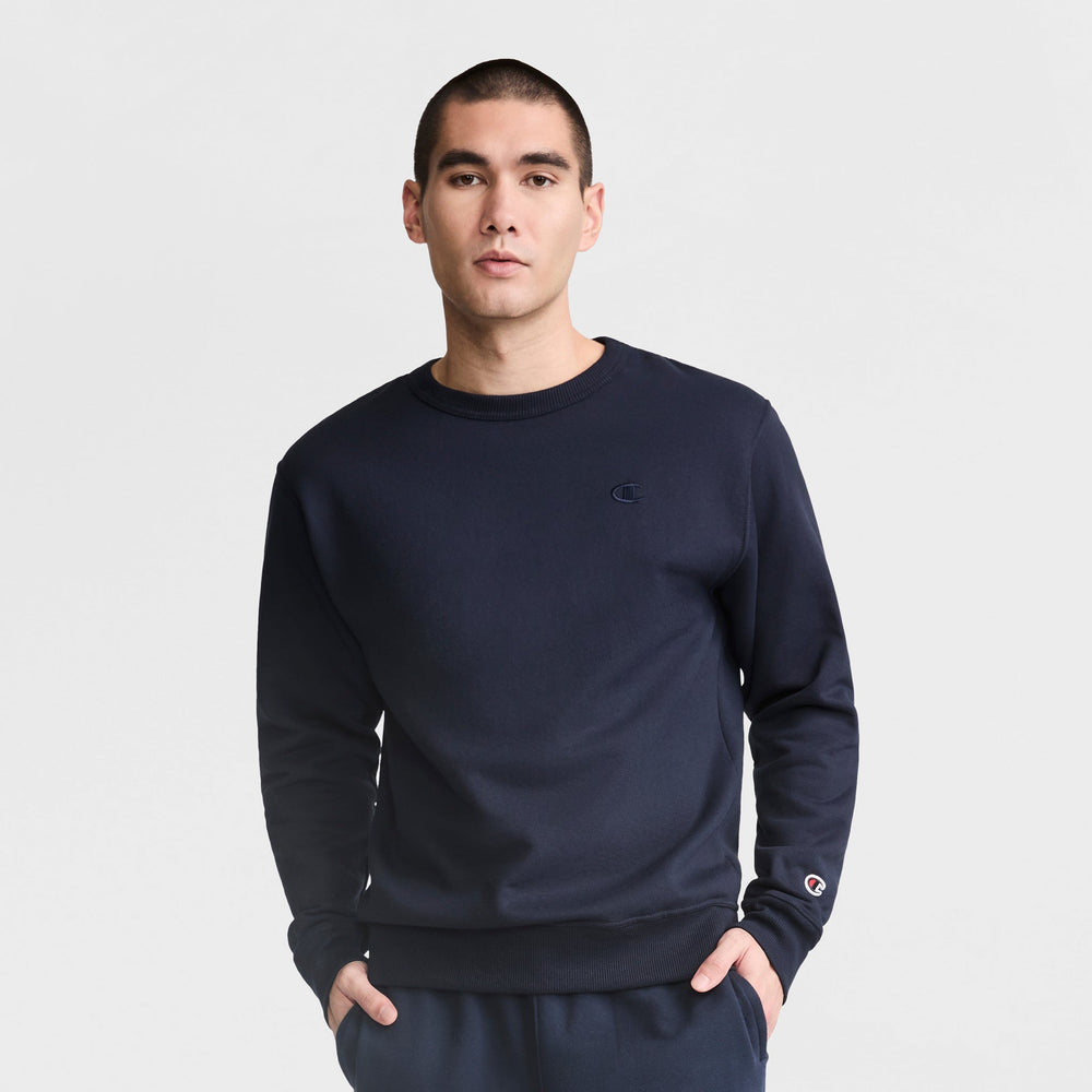 Champion Powerblend Crewneck Sweatshirt - Deep Navy
