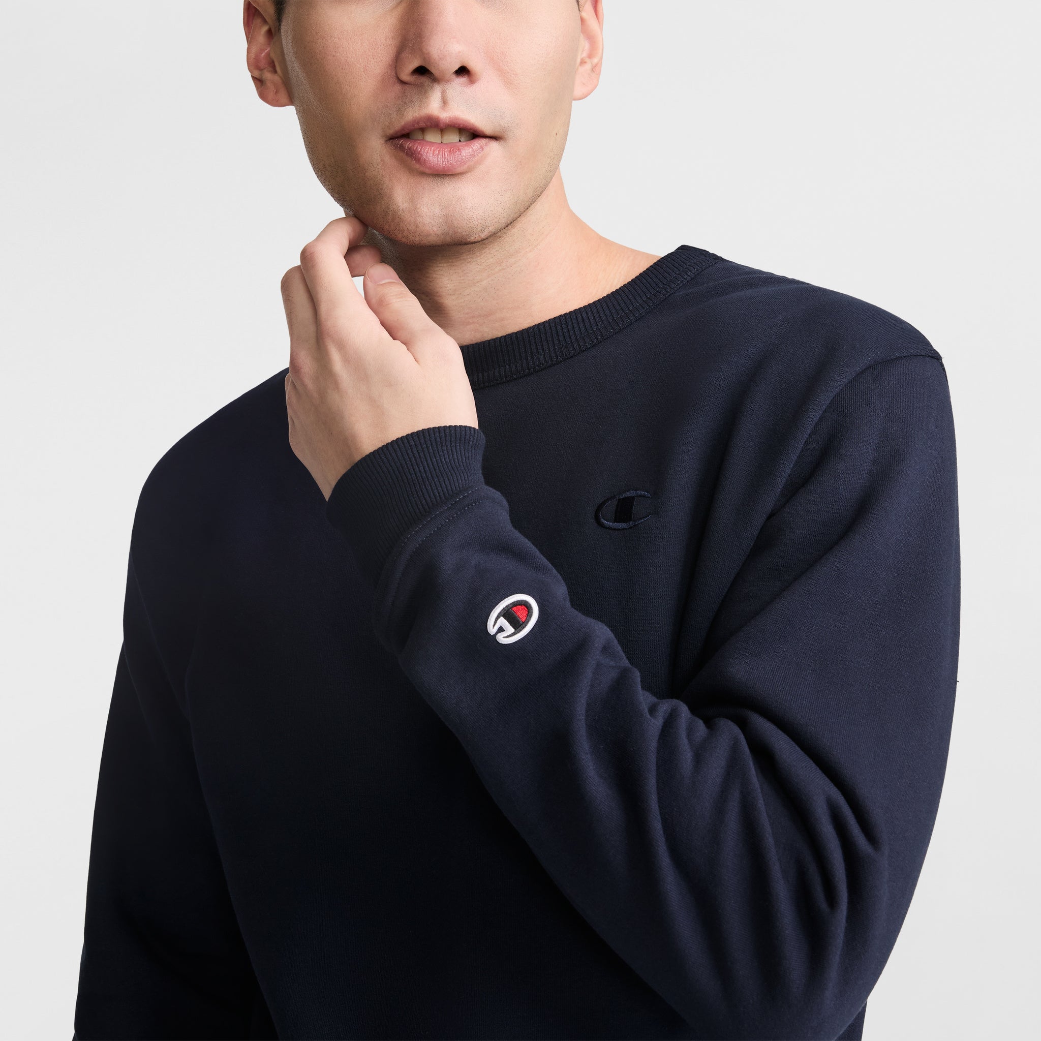 Champion Powerblend Crewneck Sweatshirt - Deep Navy