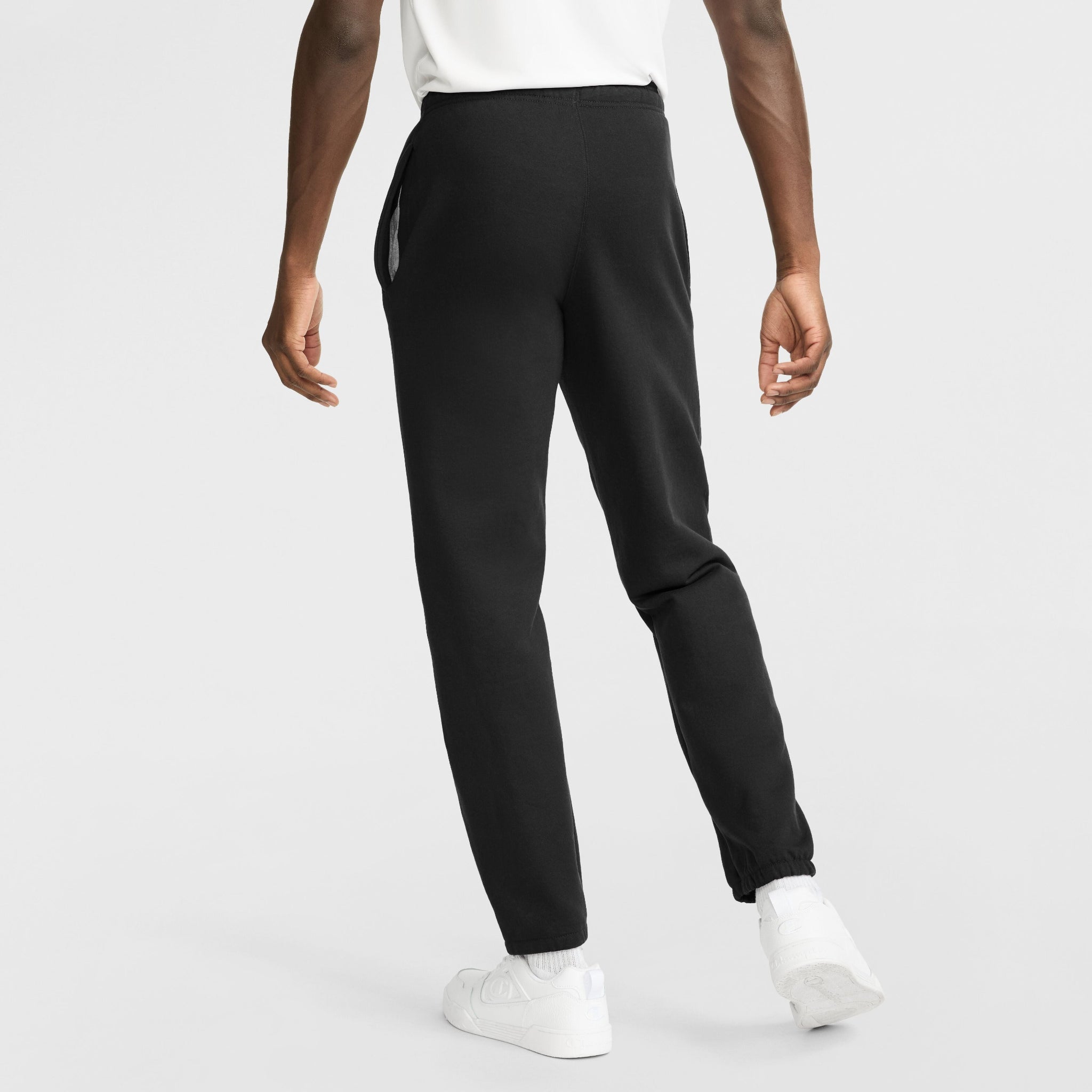 Champion Powerblend Sweatpants, Relaxed Hem - Black
