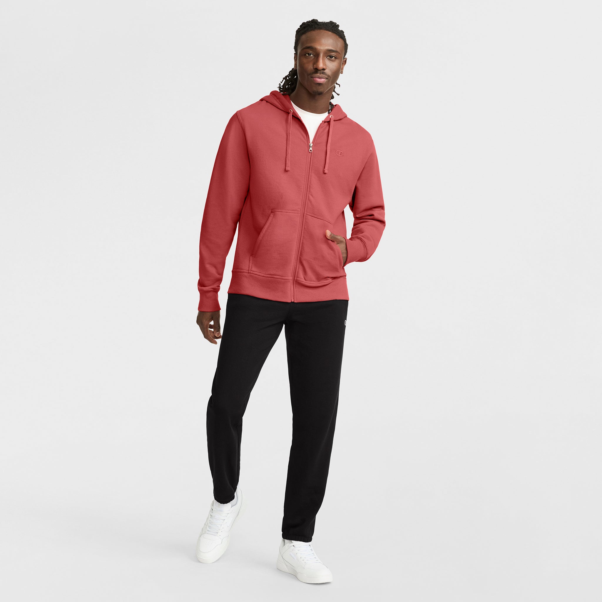 Champion Powerblend Sweatpants, Relaxed Hem - Black