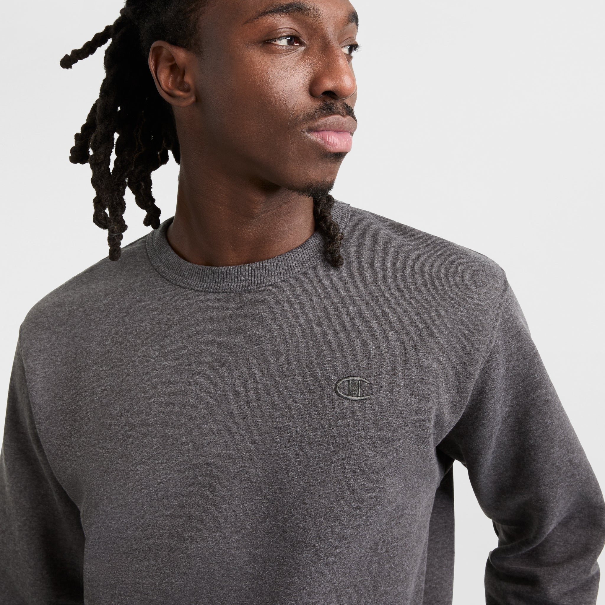 Champion Powerblend Crewneck Sweatshirt - Granite Heather