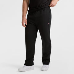 Champion Powerblend Sweatpants, Open Hem - Big & Tall - Black