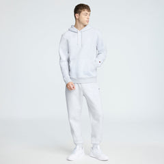 Champion Powerblend Hoodie - Platinum Silver Heather