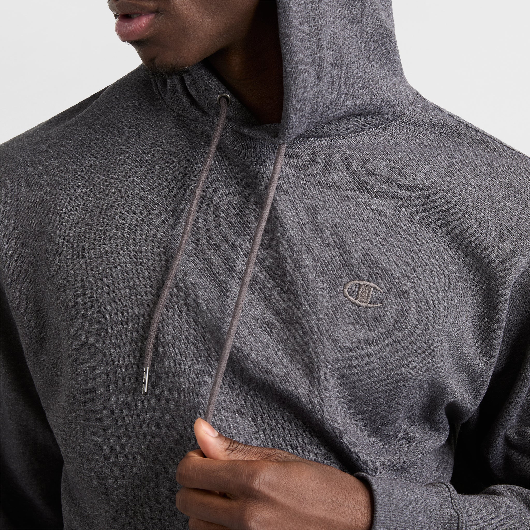 Champion Powerblend Hoodie - Granite Heather