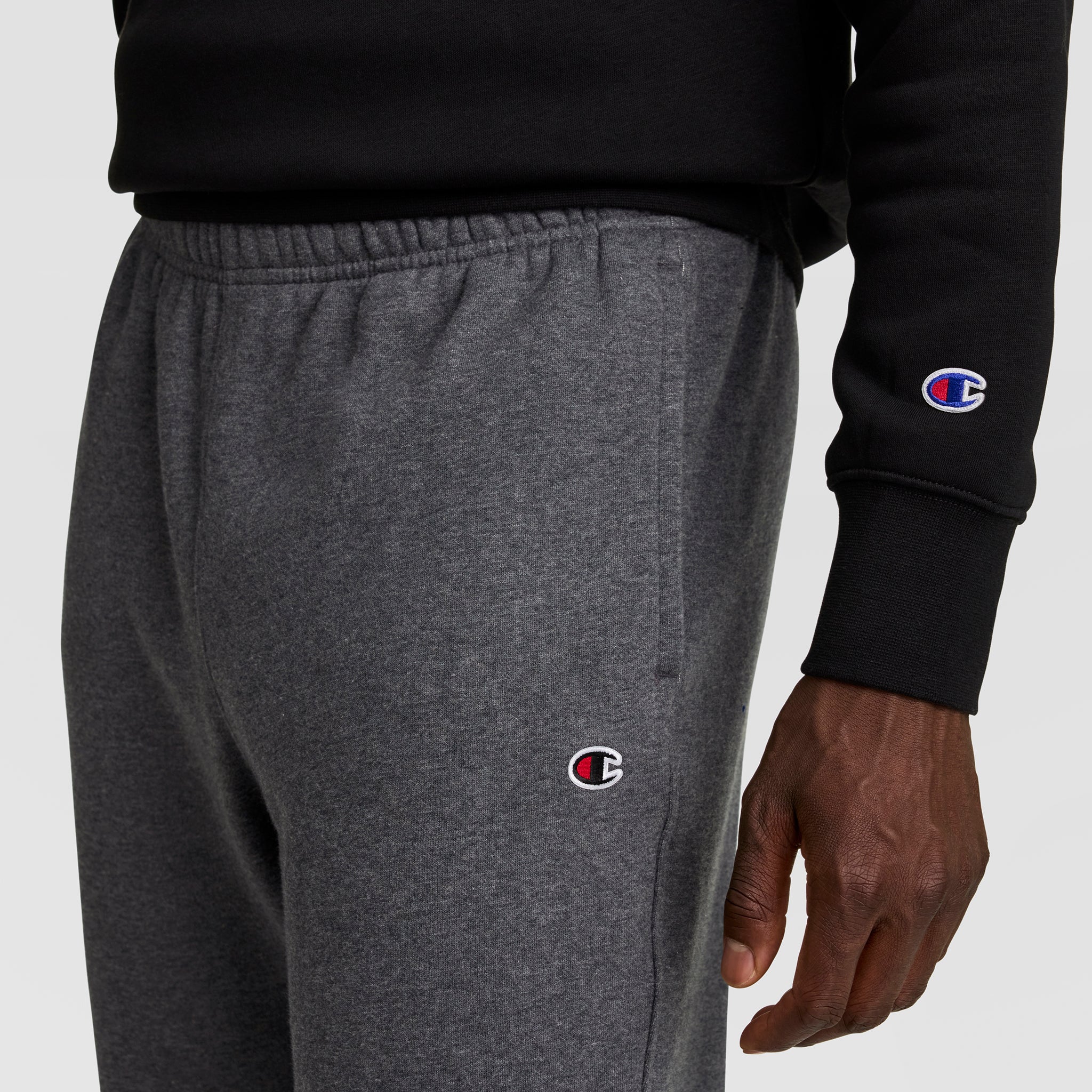 Champion Powerblend Joggers - Granite Heather