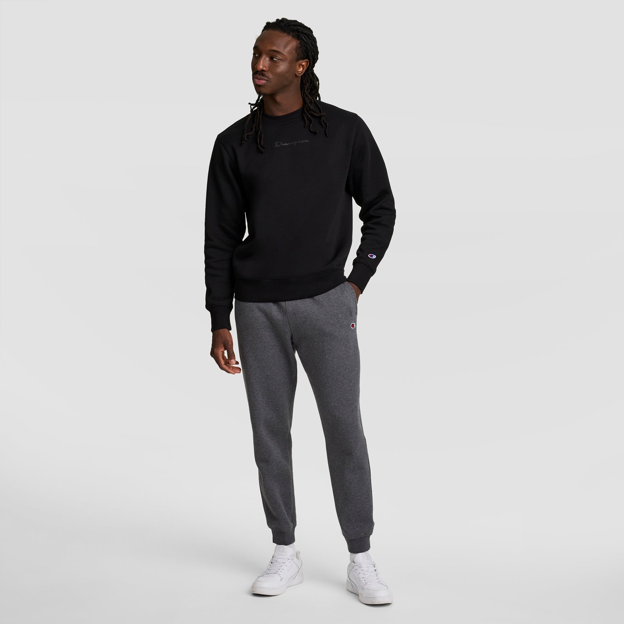 Champion Powerblend Joggers - Granite Heather