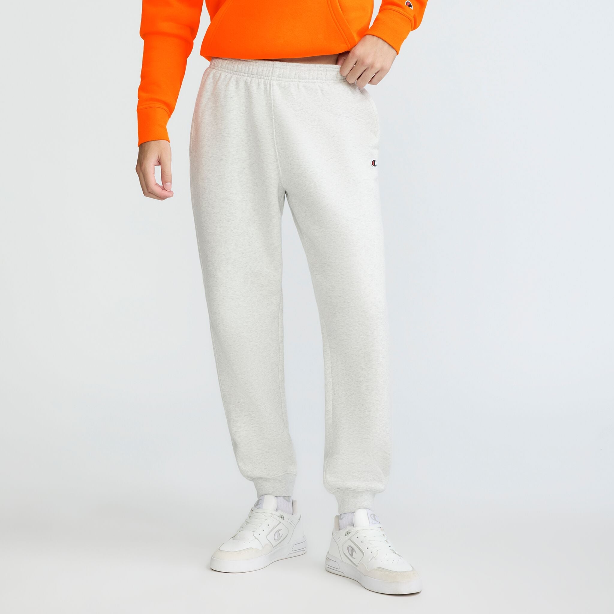 Champion Powerblend Joggers - Platinum Silver Heather