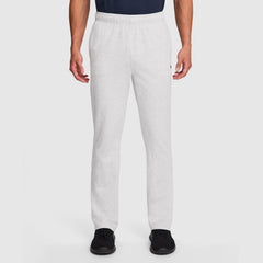 Champion Lightweight Lounge Pants, Open Hem - Platinum Silver Heather