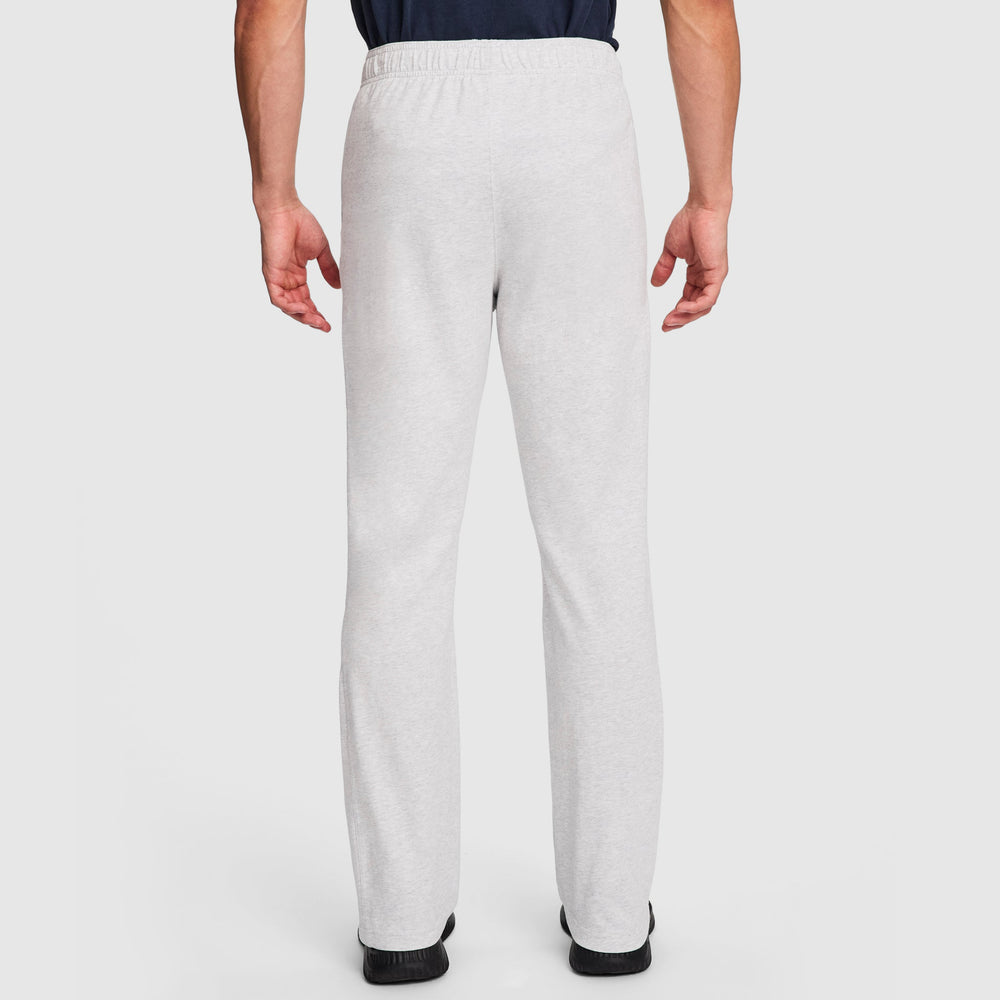 Champion Lightweight Lounge Pants, Open Hem - Platinum Silver Heather