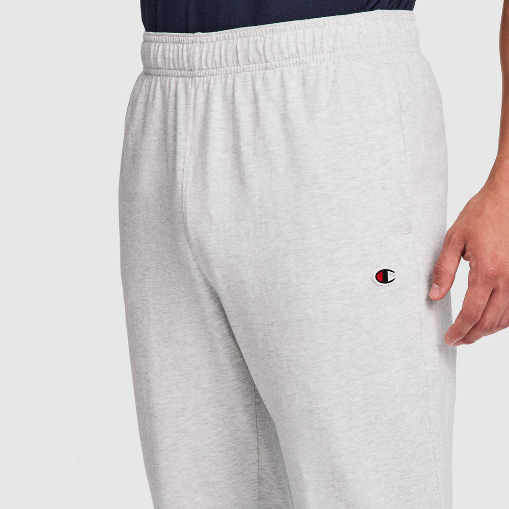 Champion Lightweight Lounge Pants, Open Hem - Platinum Silver Heather