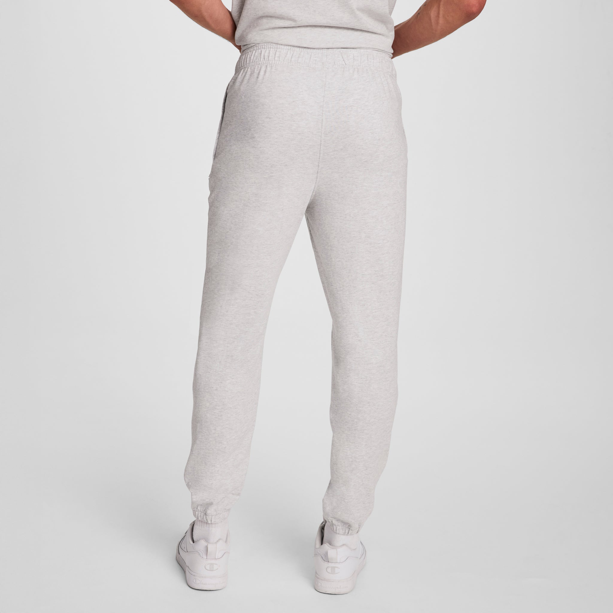 Champion Closed Bottom Everyday Cotton Pant - Platinum Silver Heather