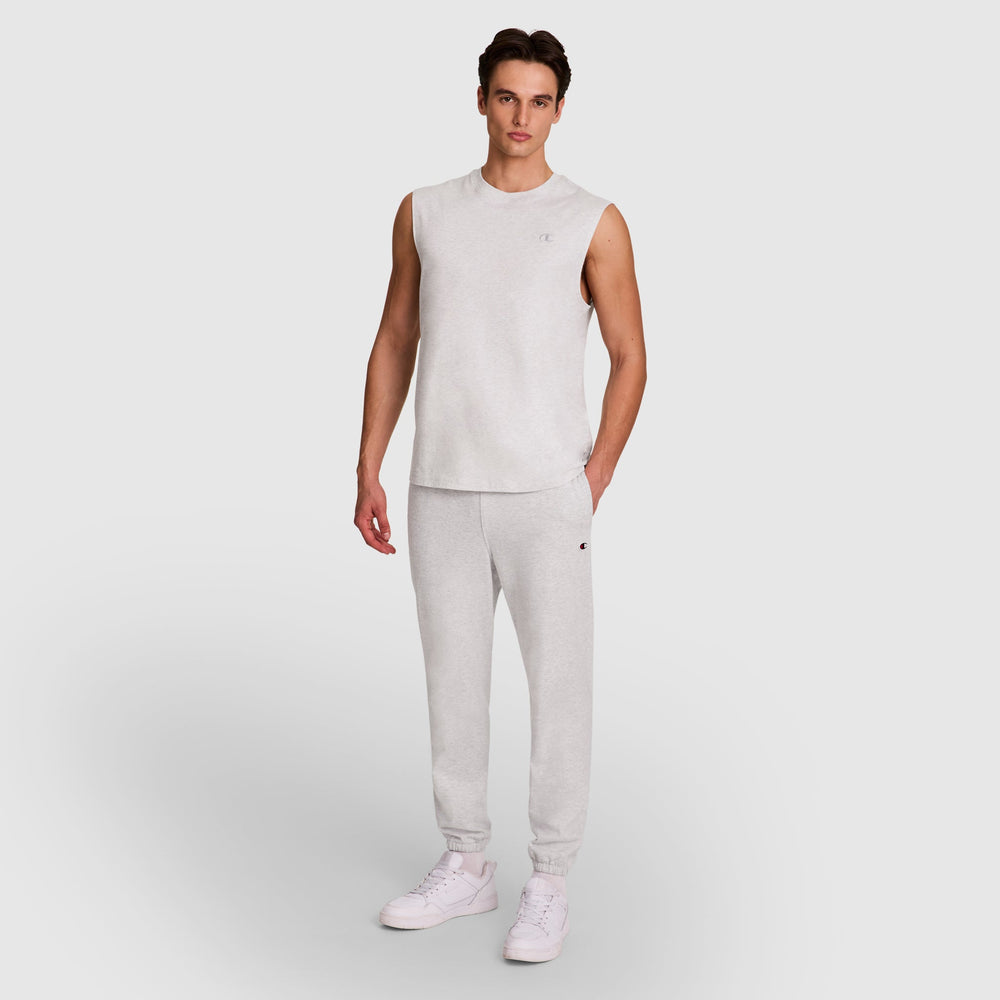 Champion Closed Bottom Everyday Cotton Pant - Platinum Silver Heather