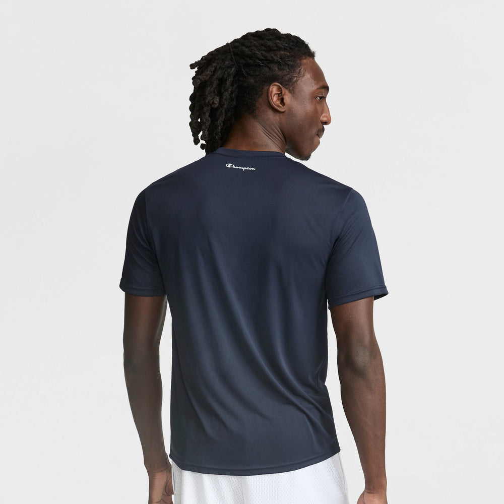 Champion Sport T-Shirt, Reflective C Logo - Deep Navy