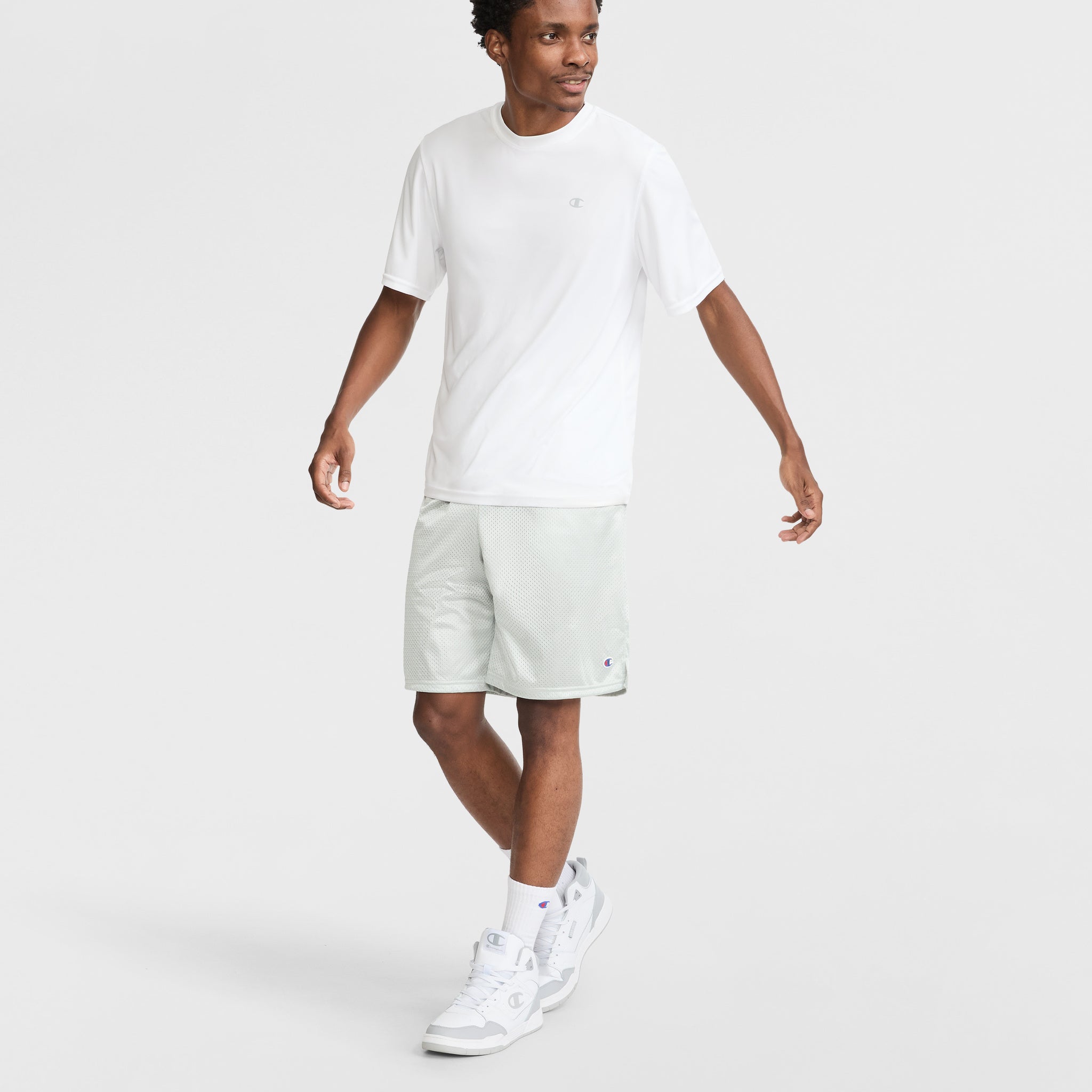 Champion 9" Classic Mesh Shorts - Athletic Gray