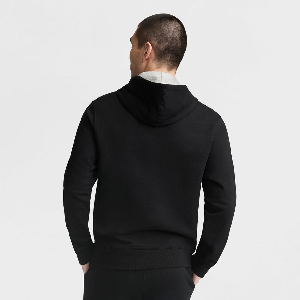 Champion Powerblend Hoodie, Full Script Logo - Black