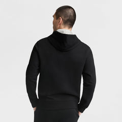 Champion Powerblend Hoodie, Full Script Logo - Black
