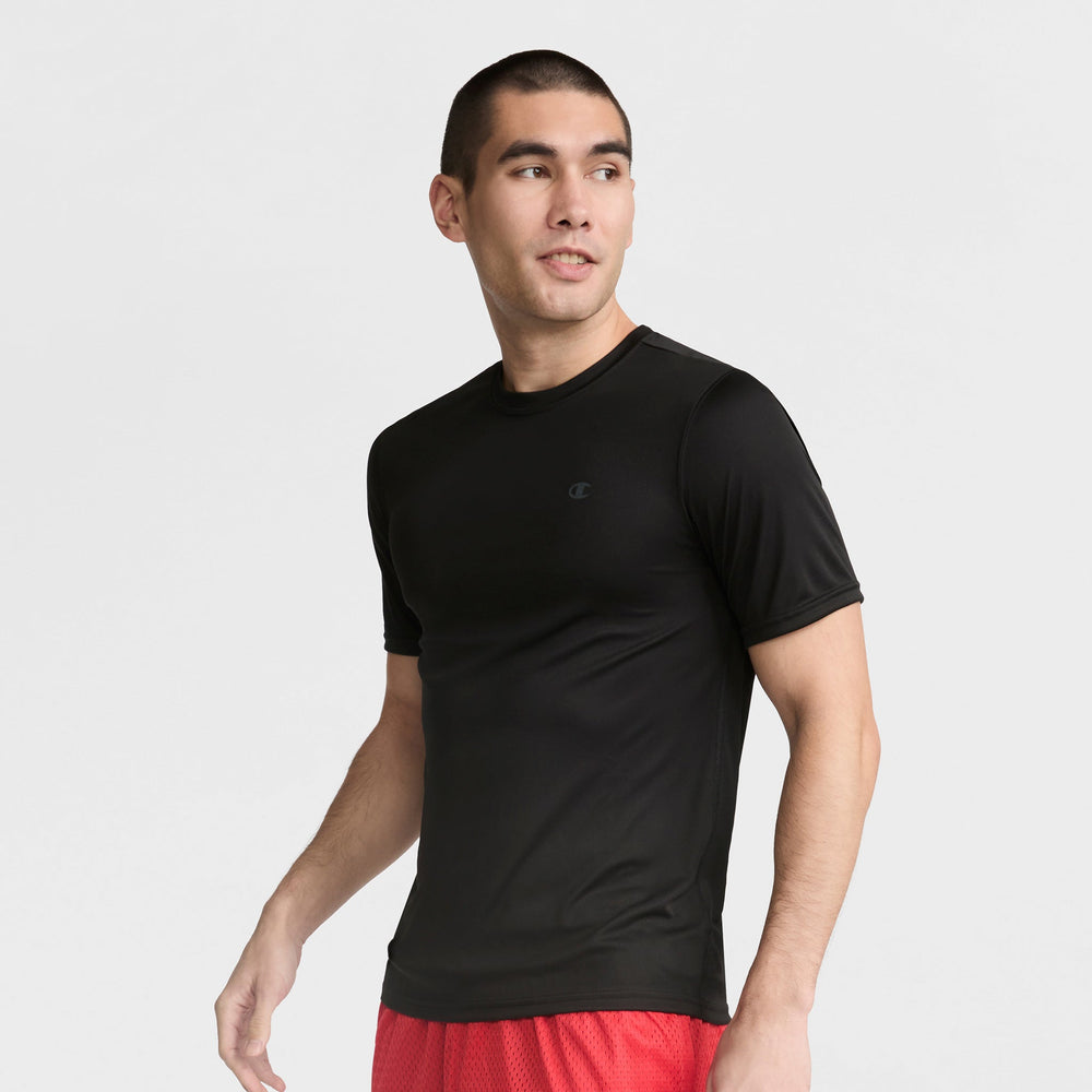 Champion Sport T-Shirt, Reflective C Logo - Black