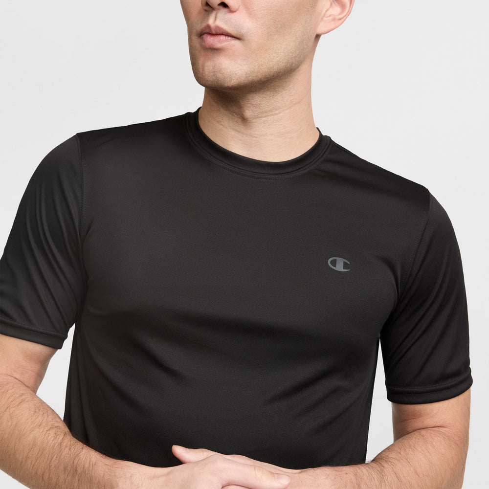 Champion Sport T-Shirt, Reflective C Logo - Black