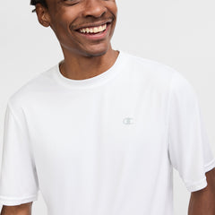 Champion Sport T-Shirt, Reflective C Logo - Bright White