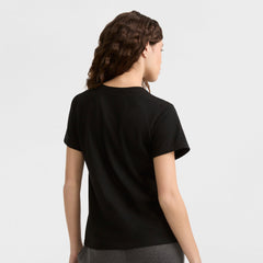 Champion Classic T-Shirt, Tonal Left Chest Script - Black