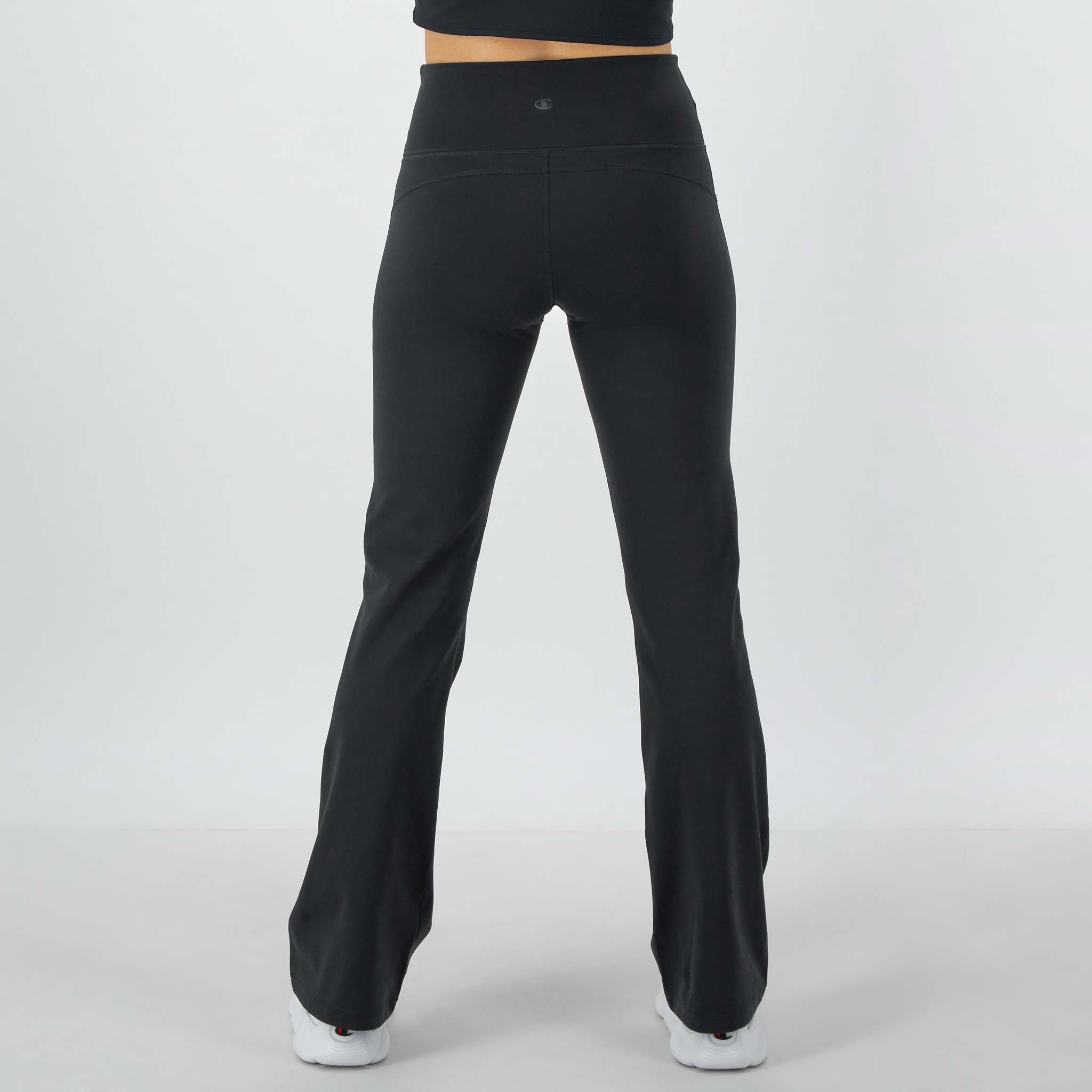 Champion Soft Touch Flare Leggings, Anti Odor - Black