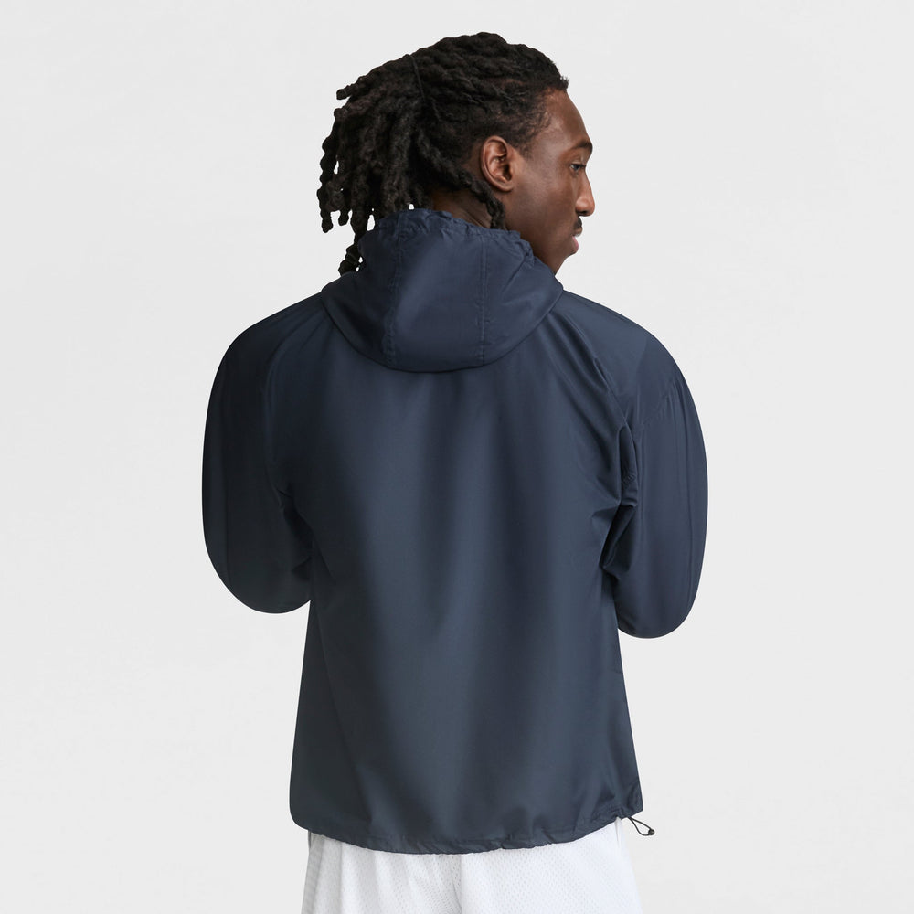 Champion Stadium Packable Jacket, Script Logo - Navy