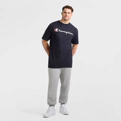 Champion Classic Graphic T-Shirt, Script Logo - Big & Tall - Deep Navy