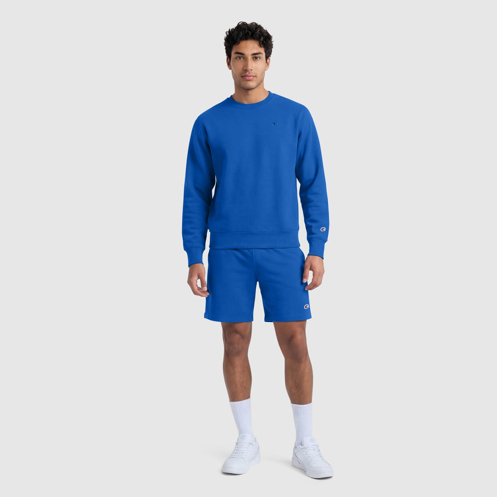 Champion 9" Lightweight Lounge Shorts, C Patch Logo - Nebulas Blue