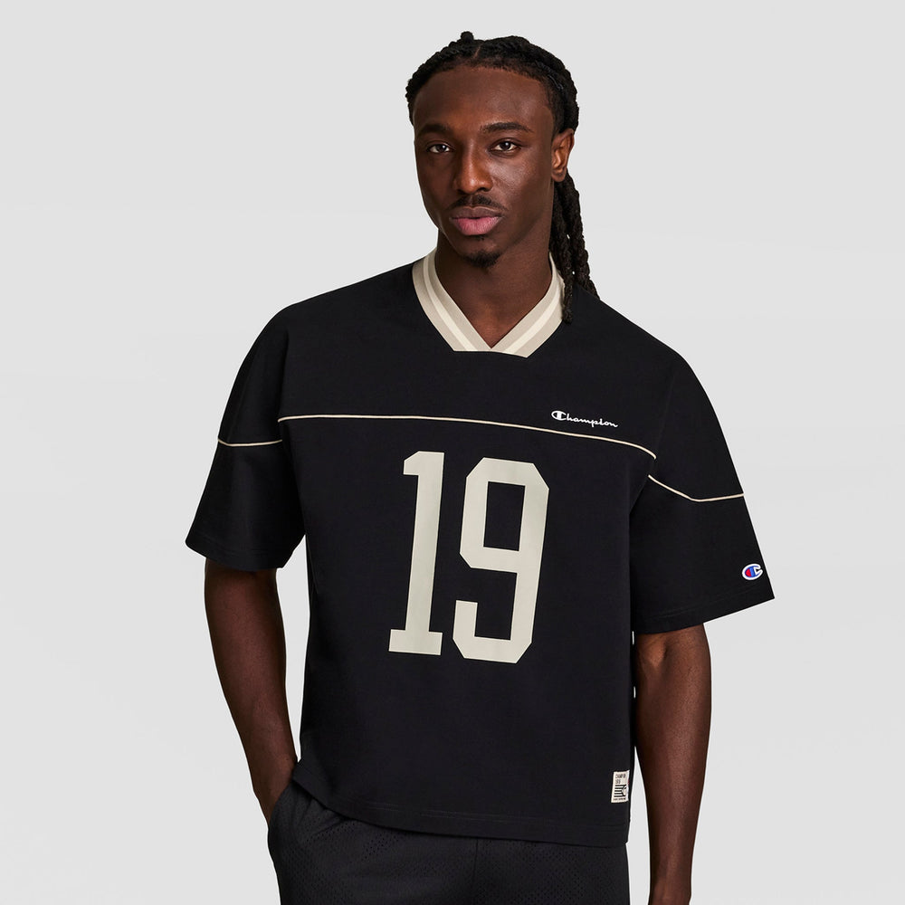 Champion Gridiron Football Jersey, Script Logo - Black