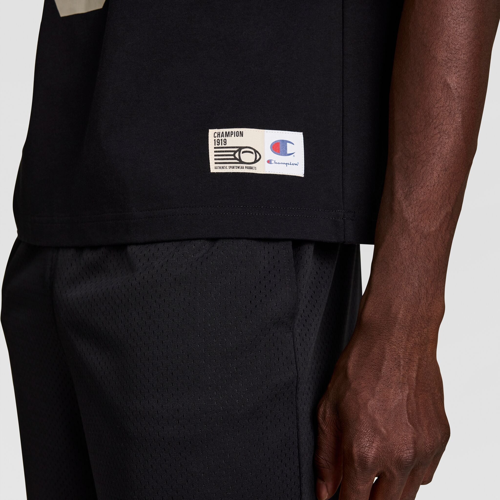 Champion Gridiron Football Jersey, Script Logo - Black