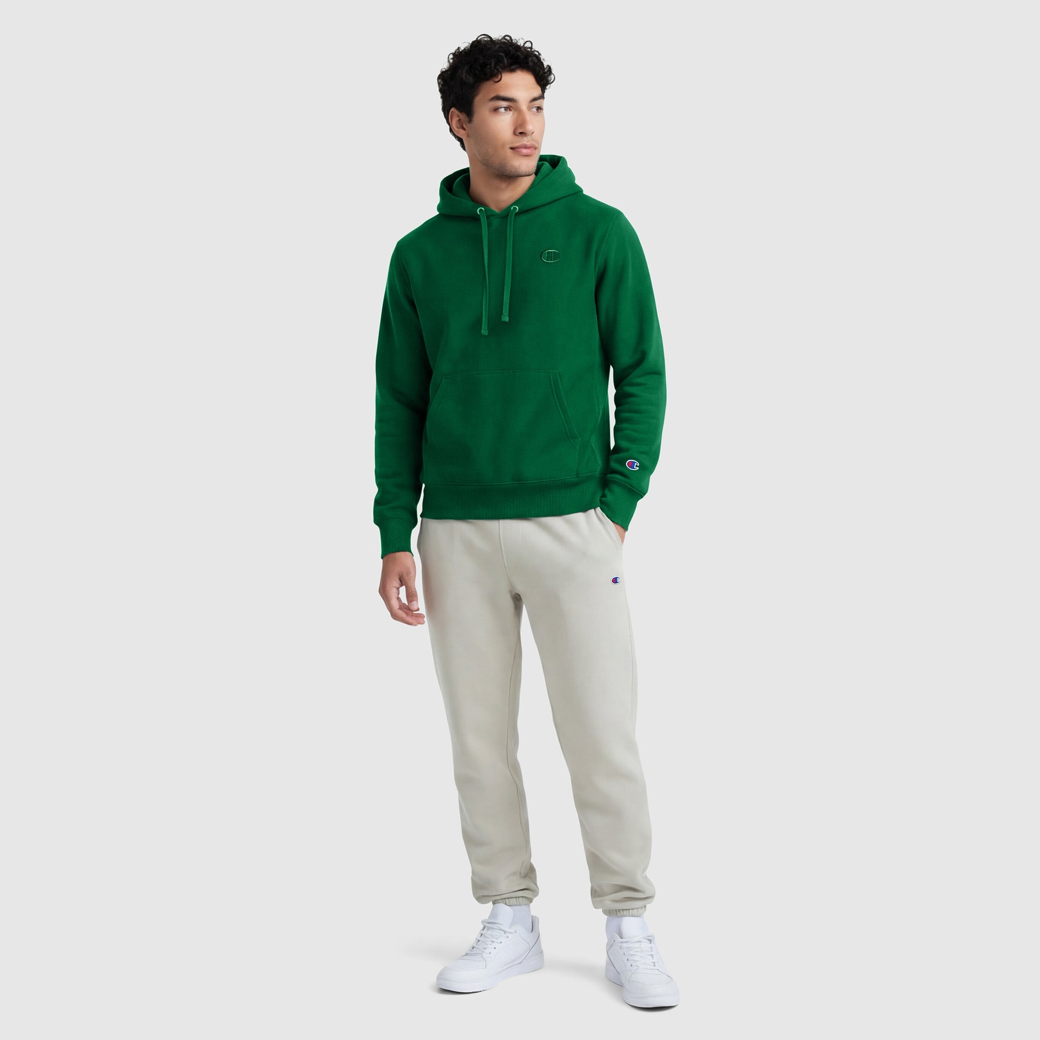 Champion Powerblend Hoodie - Verdant Green