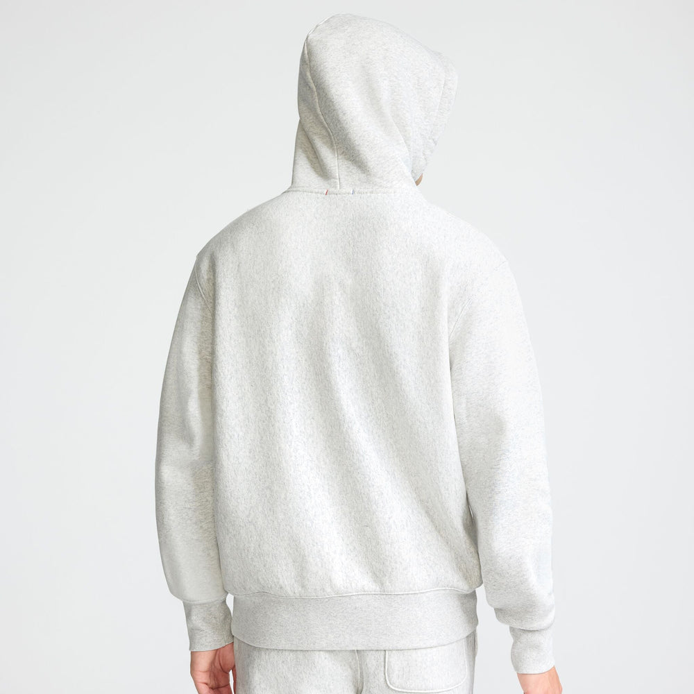 Champion Reverse Weave Small C Hooded Sweatshirt - Platinum Silver Heather