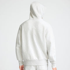 Champion Reverse Weave Small C Hooded Sweatshirt - Platinum Silver Heather