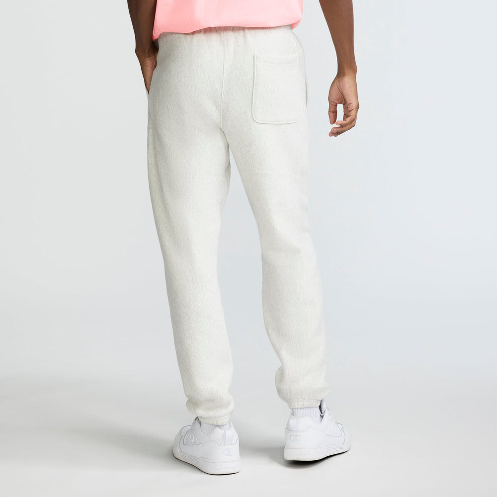 Champion Reverse Weave Small Logo Cinched Sweatpants - Platinum Silver Heather