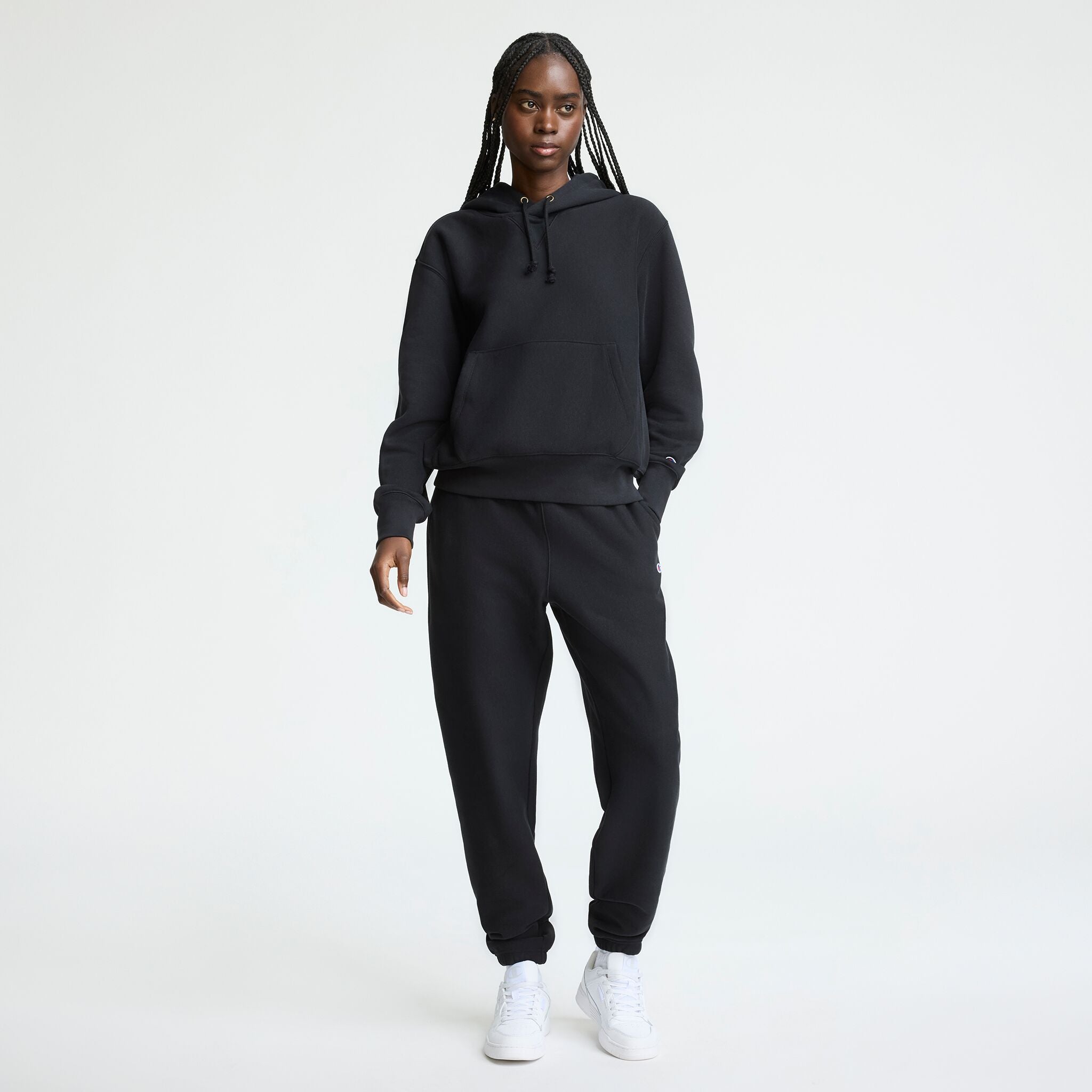 Champion Reverse Weave Hoodie Sweatshirt - Black