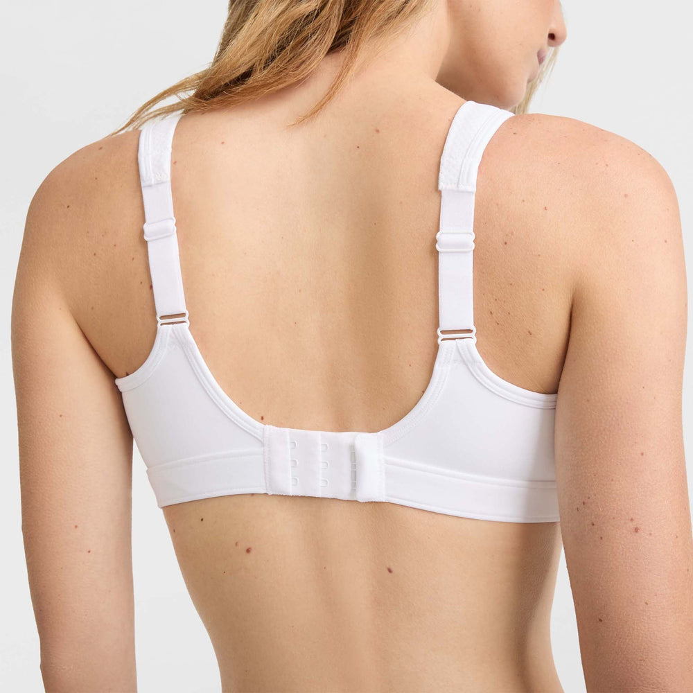 Champion Spot Comfort High-Impact Sports Bra - White