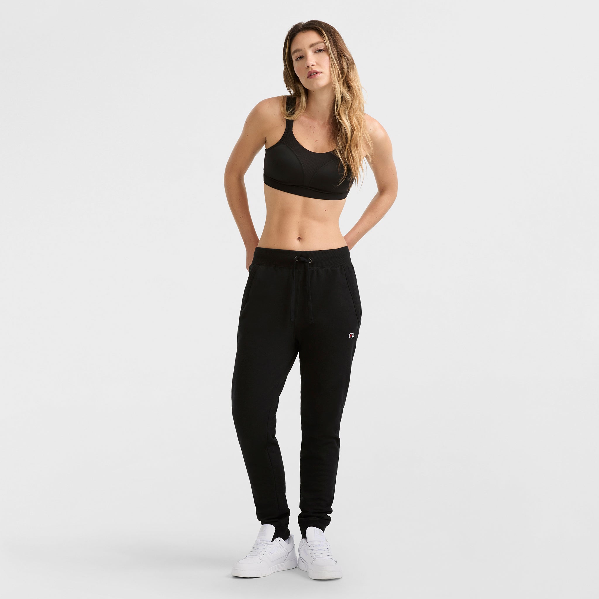 Champion Spot Comfort High-Impact Sports Bra - Black