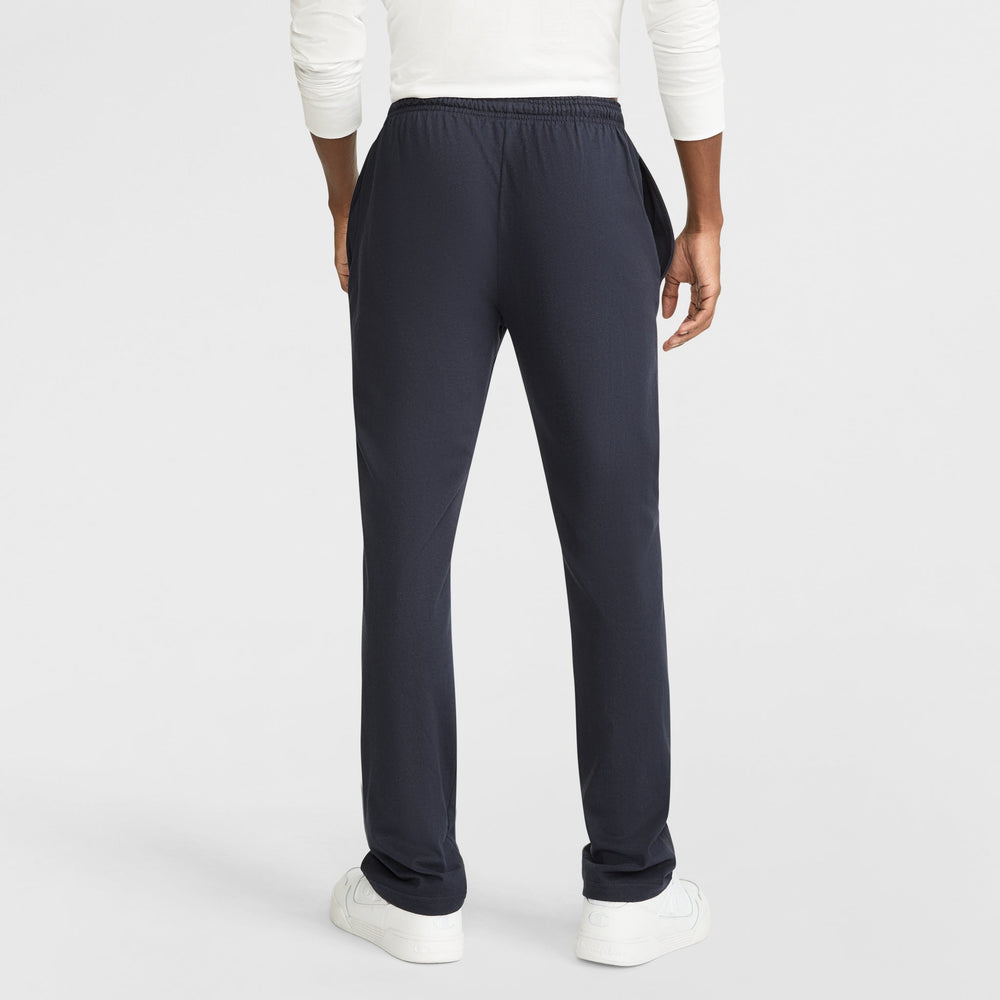 Champion Lightweight Lounge Pants, Open Hem - Navy